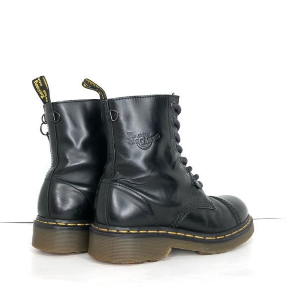 Vintage Dr Martens England Capped Toe and Link Chain 2A47 Lace Up Ankle Boots 7 - Picture 6 of 16